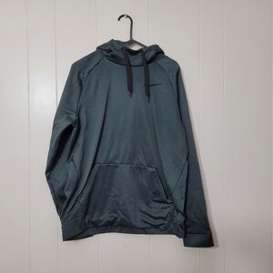 Nike Pullover Hoddie Men's Dri-fit Therma Utility Green Black Size M